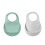 BEABA Set di 2 bavaglini in silicone Verde Salvia 1