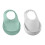 BEABA Set di 2 bavaglini in silicone Verde Salvia 3