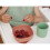 BEABA Set di 2 bavaglini in silicone Verde Salvia 6