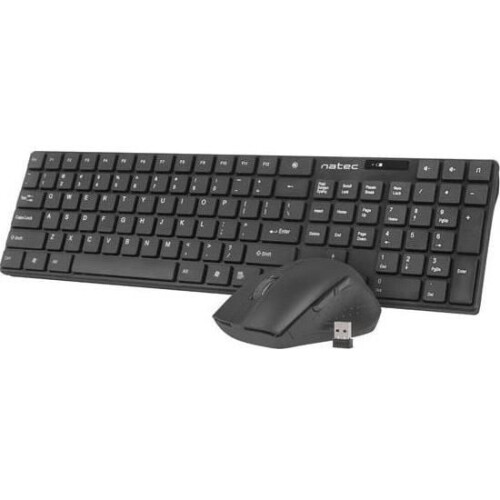 Tastiera e Mouse - Natec - Stingray - Bluetooth - Laser - Nero