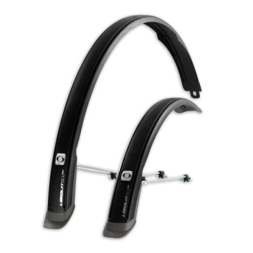 Conjunto de asas - Simpla - Ubiquit 5028 - Preto/Cinza - 28 polegadas - Fixo dianteiro e traseiro
