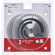 Cirkelzaagbladen - BOSCH - 2608644652 - Multi Materiaal - 190x30x2.4/1.8 - 54T