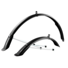Conjunto de para-lamas Simpla Ubiquit 45 para bicicleta de lazer - Preto - 28 polegadas