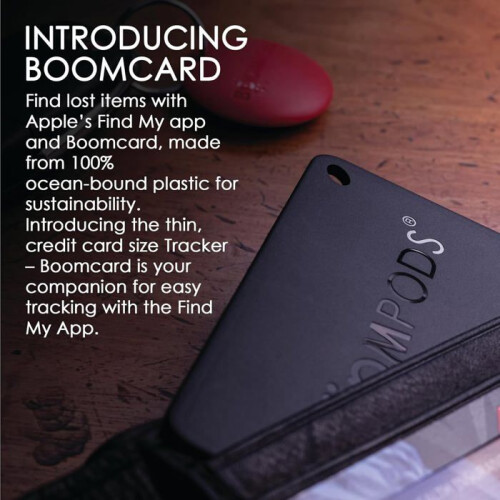 Balise connessa Boompods Finder Boomcard Nera 1