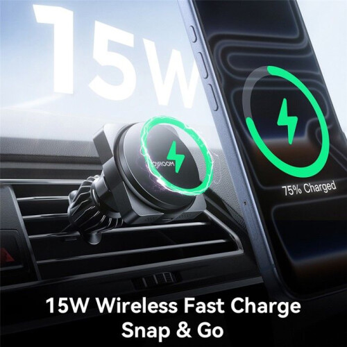 Caricatore Wireless Auto - Nero, Caricatore Wireless Auto 15W 2
