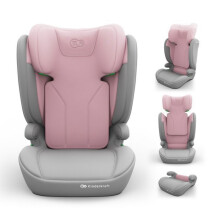 Silla de auto Kinderkraft I-SPARK 2 PLUS i-Size 100-150 cm confort niño trayecto largo elevador evolutivo rosa