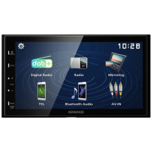 Kenwood DMX129DAB Ampli-tuner multimédia 2 DIN handsfree bluetooth, DAB+ viritin, mahdollisuus liittää kamera