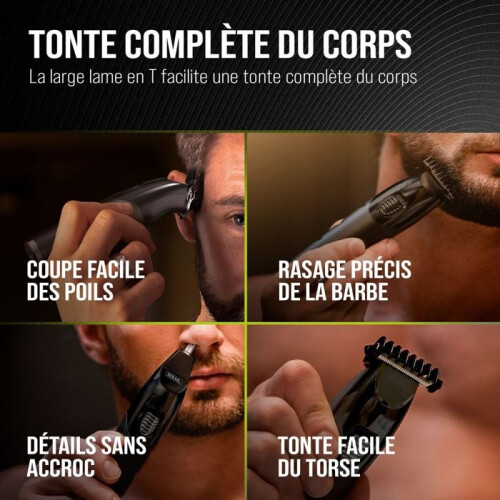 Wahl Tondeuse Multifonction - WAHL - All-In-One - Noir - Kit complet - USB 2