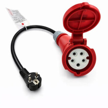 Adaptador CEE 16A 400V a 220V Schuko