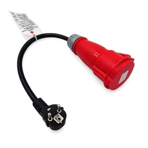 Adaptador CEE 16A 400V a 220V Schuko 2