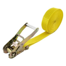 Spanband met ratel - wolfcraft - 3277000 - 8 m - Belastbaarheid 4.000 kg - Geel