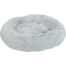 Cojín - ZOLUX - Noé - Ø 70 cm - Gris de pelo largo - Antiestrés para perros pequeños