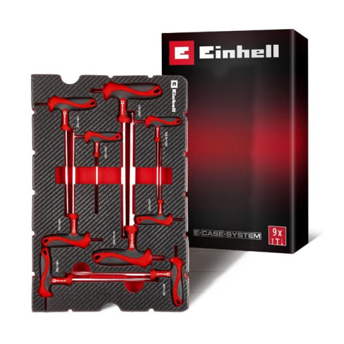 Einhell Einhell 9pcs Insert T-Handle Hex Key Tool Pad Insert For E-Case