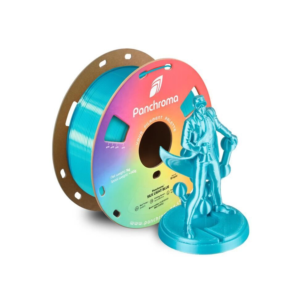 Polymaker PLA Filament Panchroma Silk Light Blue 1,75 mm 1 kg 3D Drucker - Bild 6