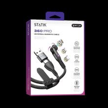 Cavo Telefonico Multi-embout - STATIK - Statik 360 Pro Cavo 2.0 - 100 W - 480 Mo/s - Nero