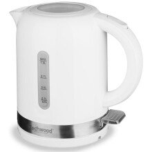 Elektrische waterkoker - TECHWOOD - 1 L - 1350-1500W - 360 basis - Blauwe LED-verlichting