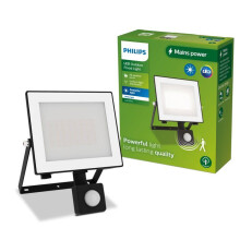 Proyector exterior con sensor - Philips - 30 W - 3000 K - IP65 - Luz blanca - Montaje en pared