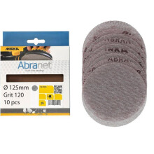 Folha abrasiva - Mirka - AE232F1012 - Lote de 10 - Grão 120 - Multicolorido