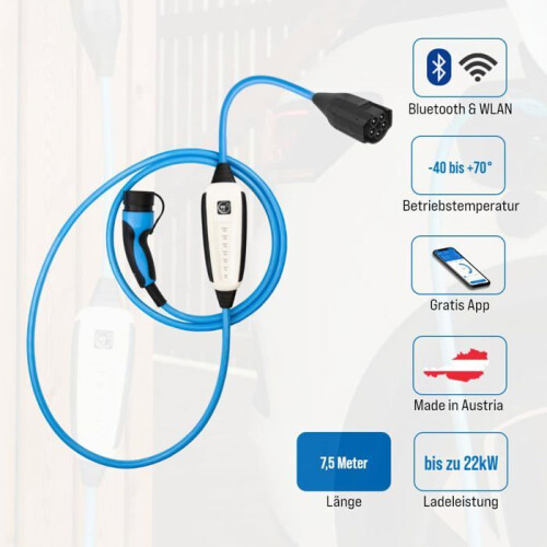 Nrgkick - 12701000 - Pure 32 A, 7,5 m, Wi-FI ja Bluetooth 2