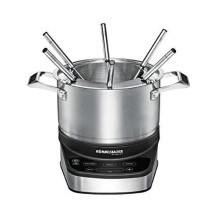 Appareil à fondue, raclette et wok - ROMMELSBACHER - F 1200 - 1,5 L - 6 personnes - Acier inoxydable