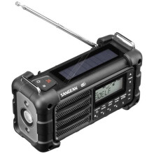 Radio d'extérieur Sangean MMR-99 DAB+ Black DAB+, DAB, FM radio d'urgence, Bluetooth panneau solaire, protégé contre le