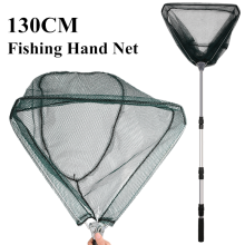 Teleskopisches Angelnetz, klappbar, 130cm Teleskop, Aluminiumlegierung, für Fliegenfischen