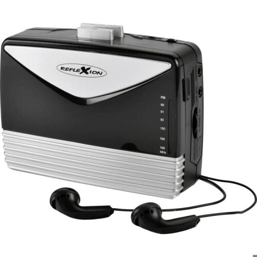 Lettore di cassette portatile Reflexion WMR01BK nero-argento 1