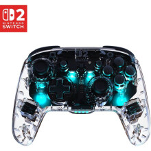 Controller di gioco - TURTLE BEACH - Nintendo Switch 2 - Afterglow - Senza fili - Trasparente con illuminazione RGB