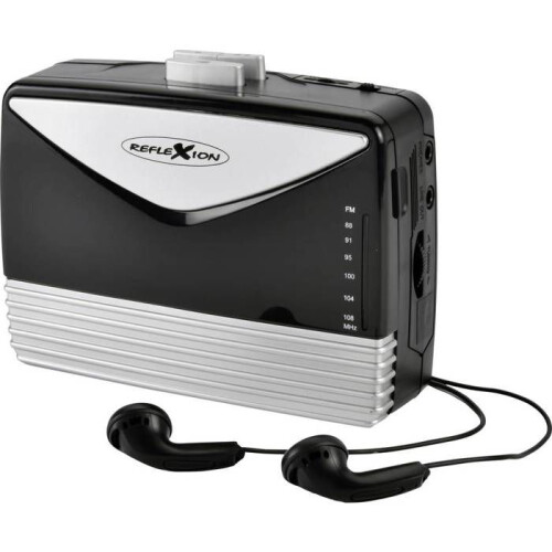 Lettore di cassette portatile Reflexion WMR01BK nero-argento