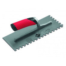 Pente de aço inoxidável 28 cm - Rubi - Quadrado 12x12 mm - Aço especial de alta resistência ao desgaste