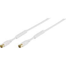 Aansluitkabel - VIVANCO - 48121 - 5 m - Coaxiaal man/vrouw - Dubbele afscherming 100 dB