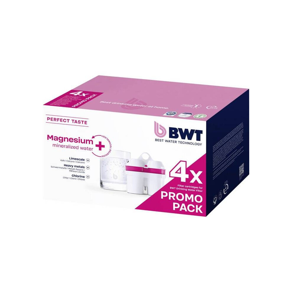 Bwt Weiss/Rosa Mmw 4Er 640607 Wassersparfilter-Set, Wasserfilter, Pink - Image 3