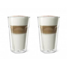 LEOPOLD VIENNA Set di 2 bicchieri a doppia parete Latte Macchiato 280ml