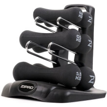 Dumbbellset - ZIPRO - 6 kg - Neopreen - Zwart - Handig voor thuistrainingen