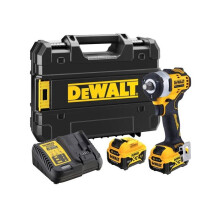 Boulonneuse 1/2 XR 12V bürstenlos 339NM - DEWALT - mit 2 Batterien 5Ah - Ladegerät - TSTAK - DCF901P2-QW