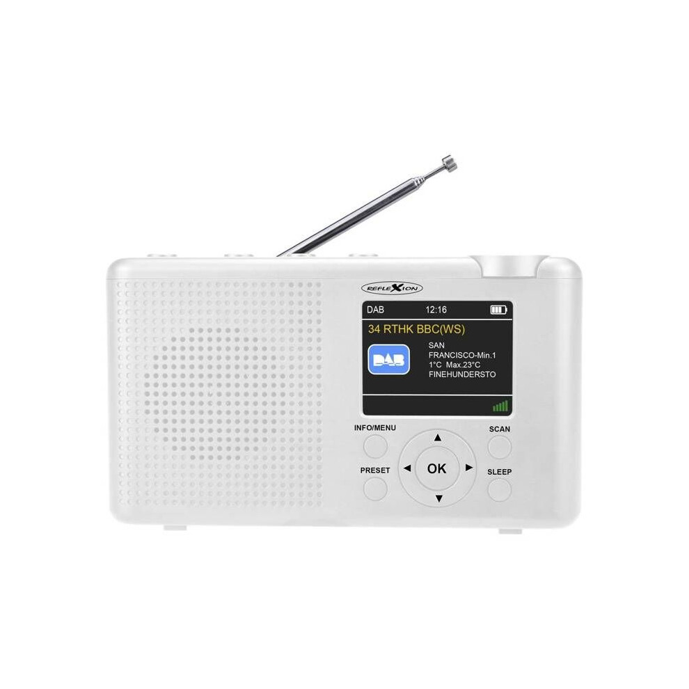 Weiß Reflexion Tra23dab/Wh Tischradio Dab+, Dab, Ukw Dab+, Ukw Wiederaufladbar - Bild 4