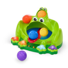 Poppin' Ball Frog Ball Play Toy, Launching, Bouncing & Ramp Racer Toy, Crawl and Chase, Unisex, 6 Months+