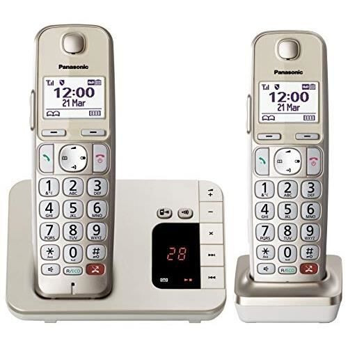 Panasonic Teléfono - PANASONIC - KX-TGE262GN - Champán - DECT - 1 auricular