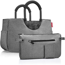 Sac Loopshopper M - REISENTHEL - Twist Argento - 25L - Poliestere riciclato - Scomparti pratici