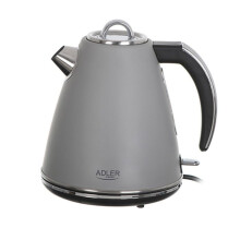 Adler AD 1343 Metalli vedenkeitin Harmaa, 1,5 L STRIX