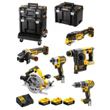 DeWALT Kit DCK685P3T (DCD796 + DCF887 + DCH273 + DCG405 + DCS570 + DCS355 + 3x5,0Ah + DCB115 + TSTAK II + 2xTSTAK VI + Basis TSTAK)