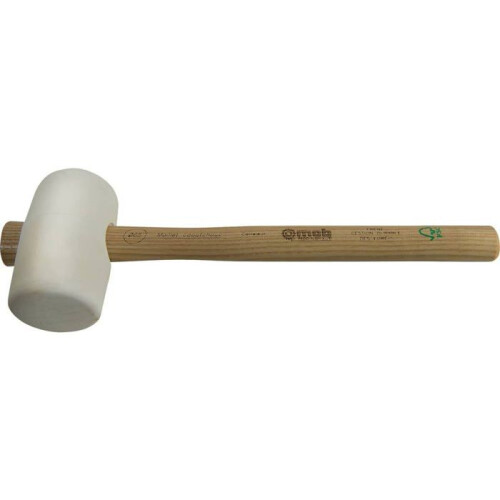 Witte rubberen tegelhamer MOB - Kop van 65 mm - Gewicht van 500 g