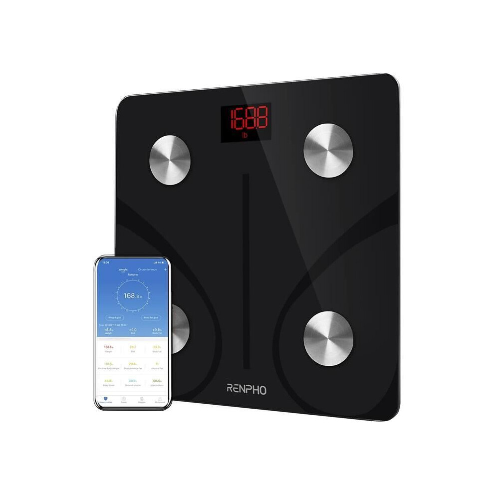 RENPHO Scales for Body Weight with App, 13 Body Metrics Tracking, Elis 1 | Smart Weighing Scales, High Accuracy Body Composition Monitor for BMI, Muscle Mass, Weight Loss, Fitness, Stone/Kg/Lbs, Black - Image 5