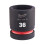 Milwaukee Soquete de impacto - MILWAUKEE - SHOCKWAVE - 36 mm - Impacto - STD 2