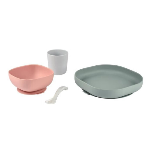 BEABA Béaba Set Pasti Silicone 4 pezzi Eucalipto 1