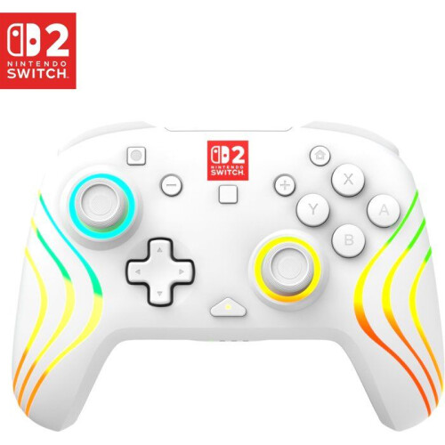 Turtle Beach Controller di gioco wireless RGB - TURTLE BEACH - Afterglow Wave per Nintendo Switch 2 - Bianco