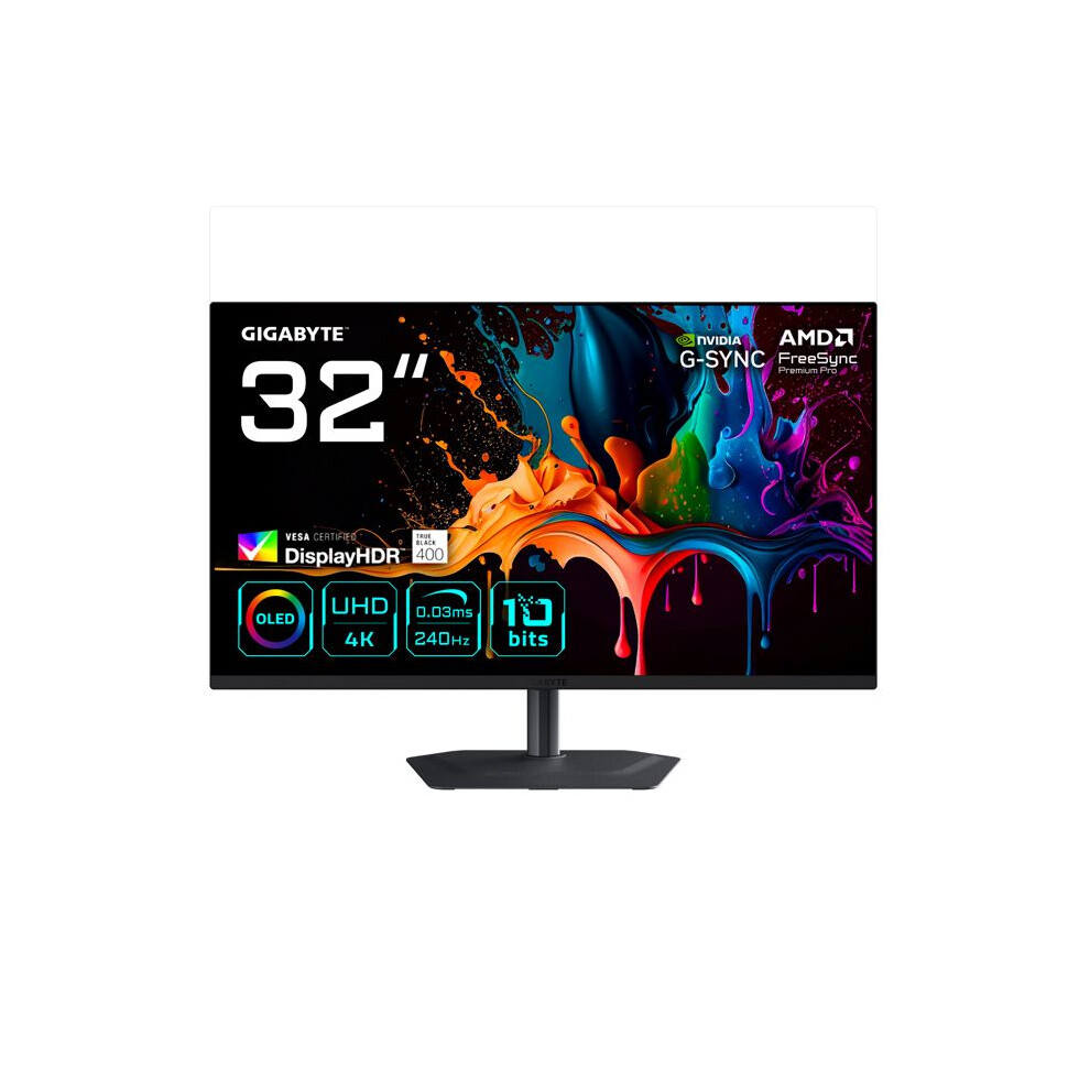 Gigabyte Schwarz Monitor Mo32u2 32" Ultrahd 4K 240Hz Qd-Oled G-Sync Freesync Hdr True Black 0.03Ms - Bild 4