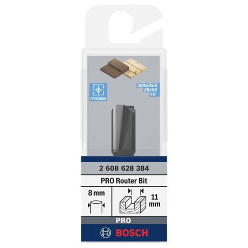 Bosch Frees - Bosch - 2 608 628 384 - Ø 8 mm - Lengte 51 mm - Diameter 11 mm 2