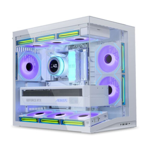 PC Behuizing - Lian-Li O11D Mini V2 - Wit - Mini Toren - Gehard glas 1