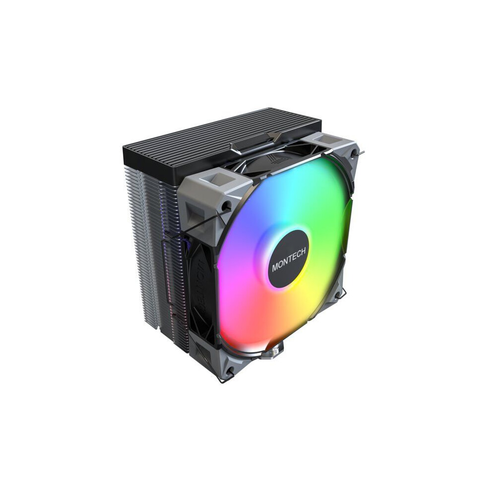 Montech NX400 CPU-Kühler 120 mm ARGB, Schwarz - Bild 4